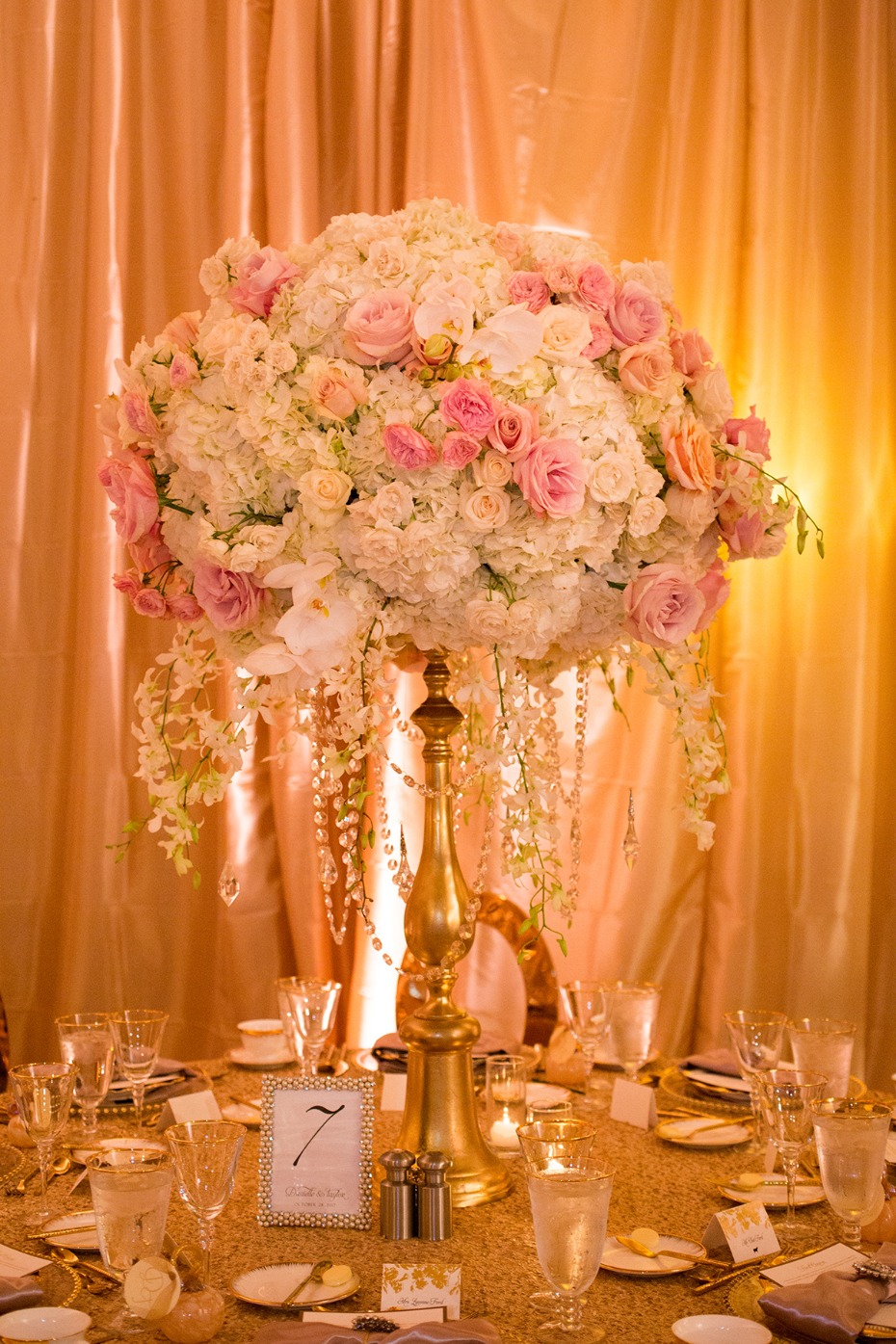 Glamorous floral centerpiece