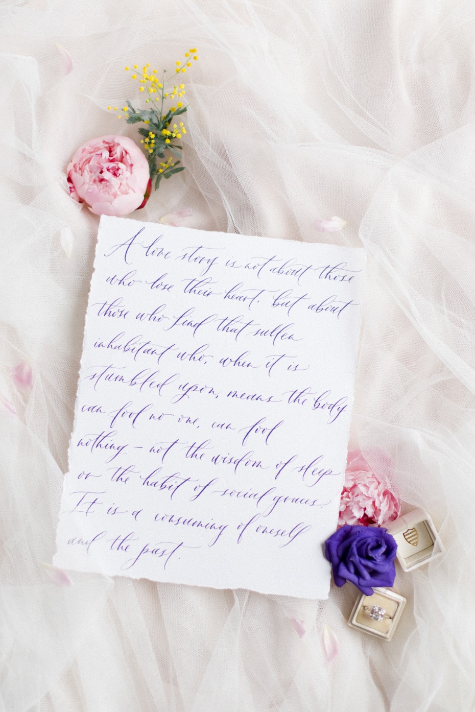 Love letter from the groom