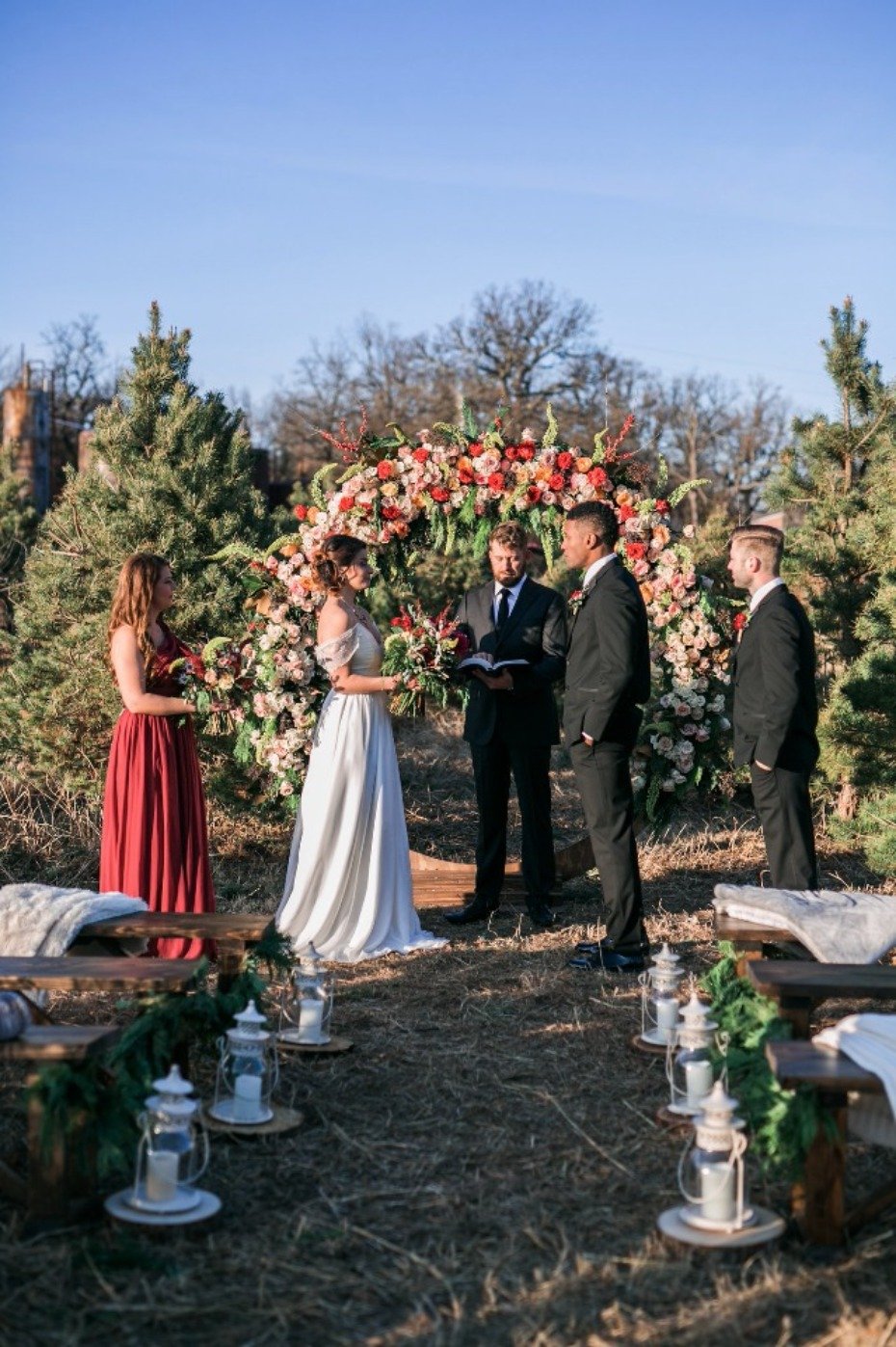 summer weddings are nice but this winter wedding is full of spice