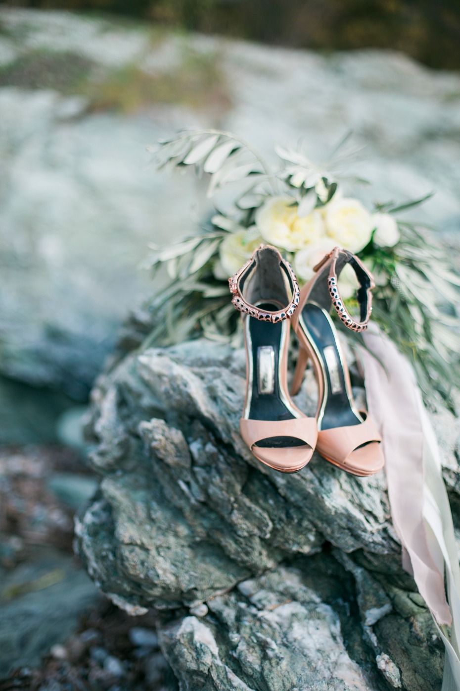 Stylish bridal heels