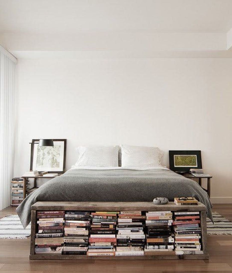 bookworm inspired bedroom idea