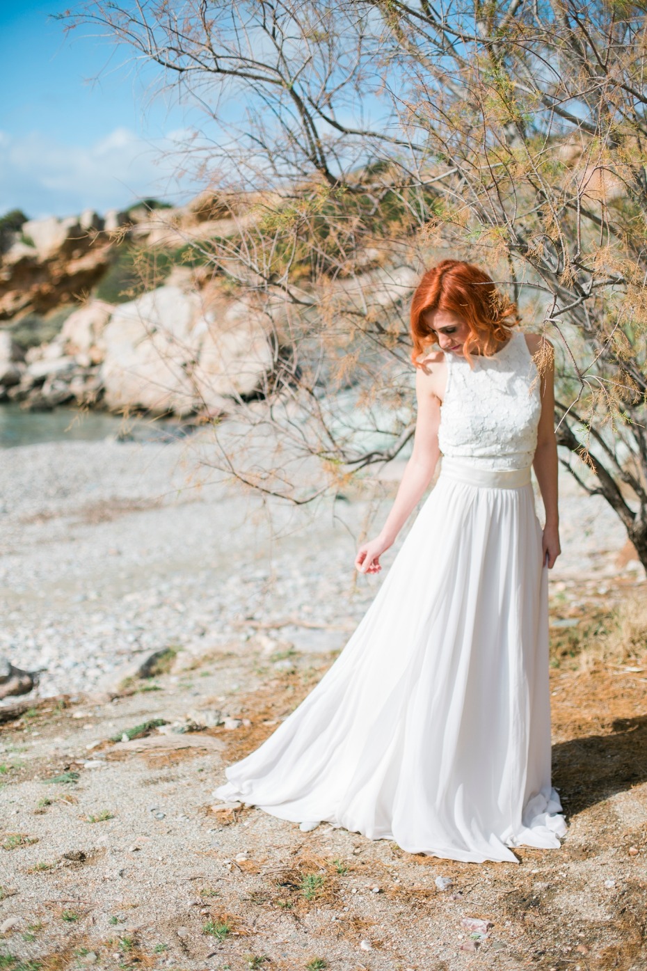 Beachy wedding dress