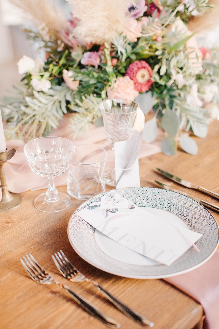 Clean and modern place setting