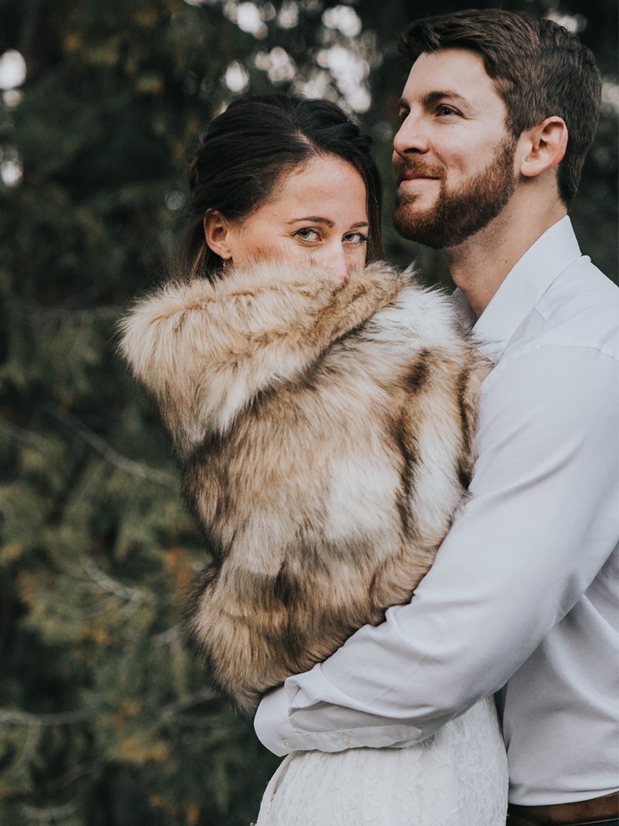 A Cozy Mountain Elopement You FUR Real Need To See