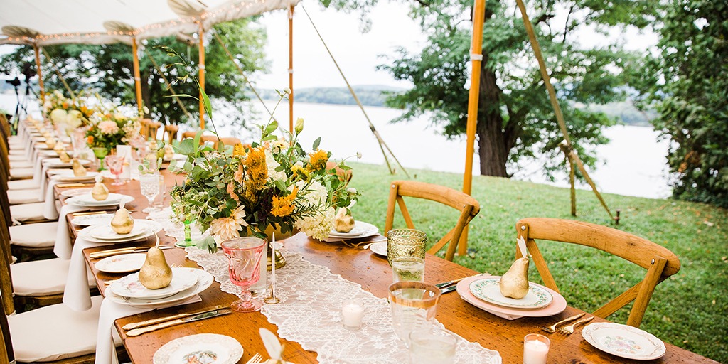 A Late Summer River Side Wedding In New York State