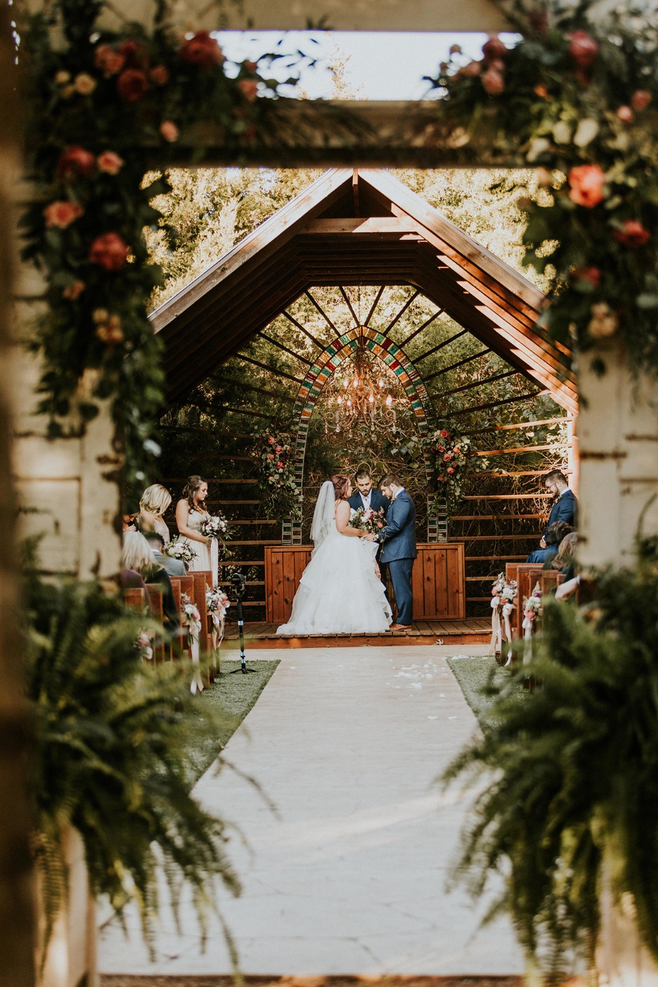 outdoor wedding ceremony in texas