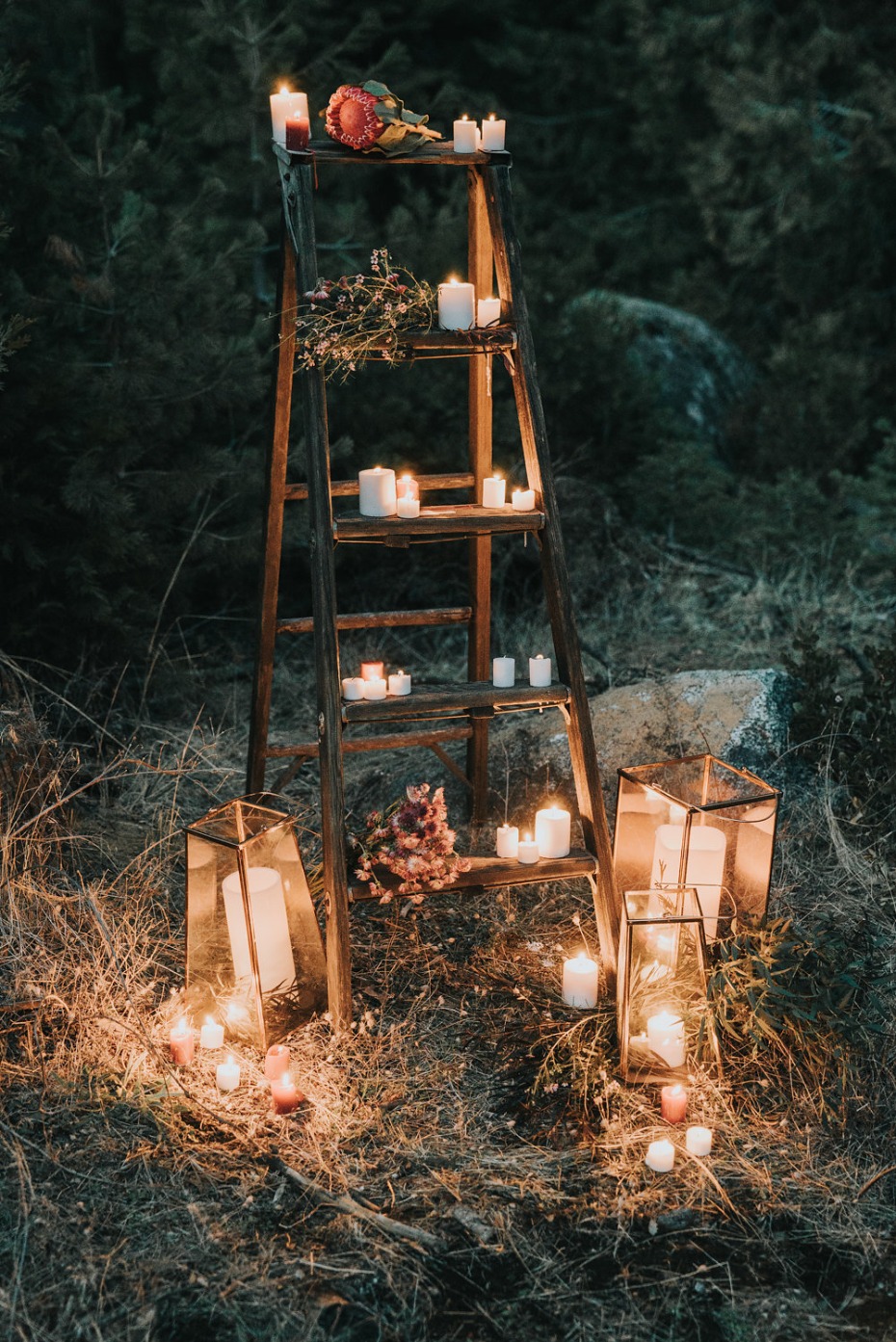 glowing outdoor wedding ideas