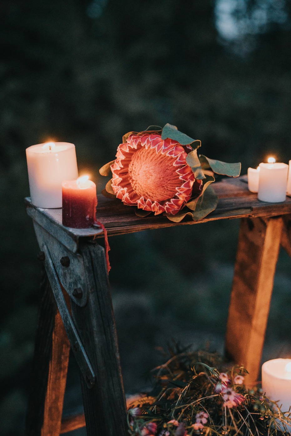 candle lit wedding ideas