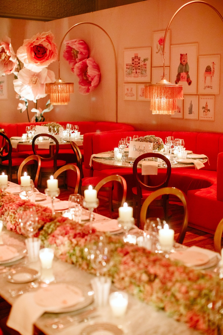 elegant and over the top wedding reception decor