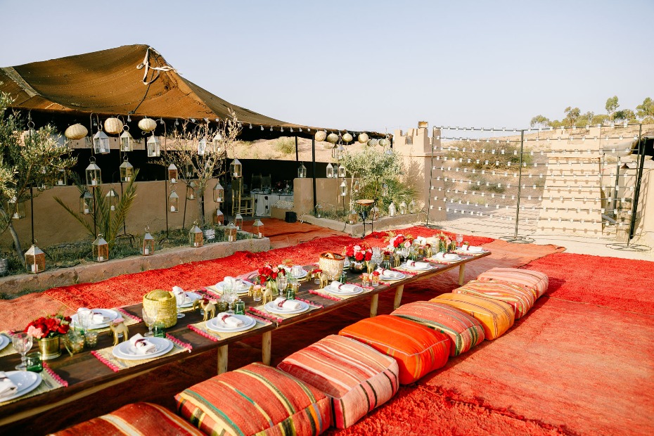 rehearsal dinner in beautiful Moroccan style
