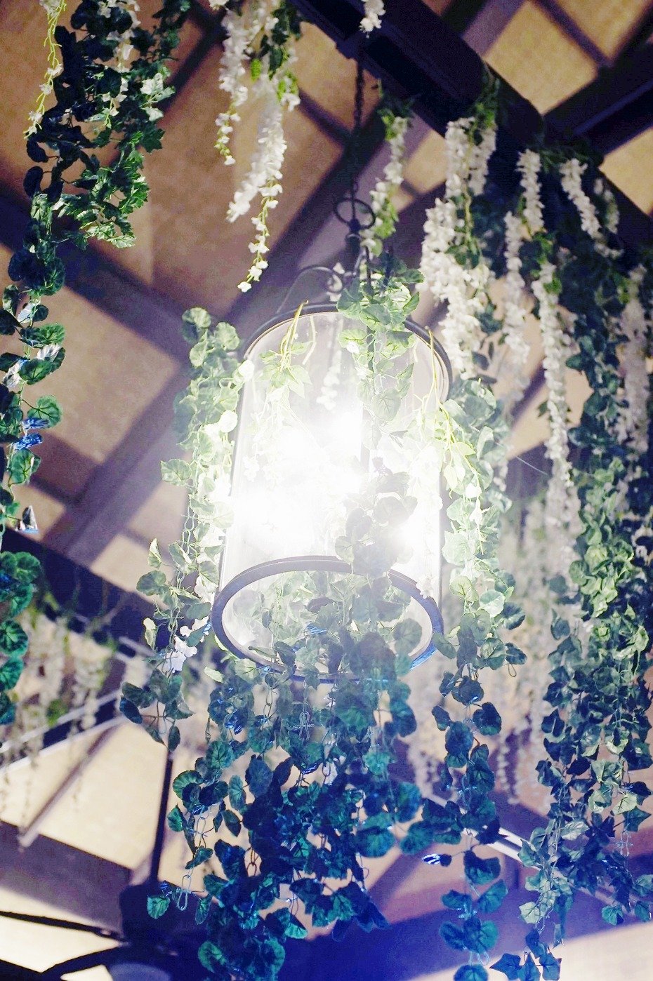 hanging lantern florals