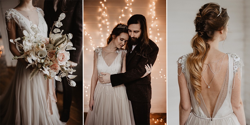 Blush Pink and Silver Winter Wedding Inspiration