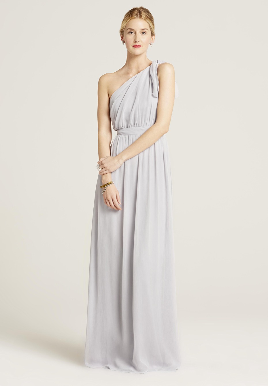 steel grey bridesmaid dress from Union Station