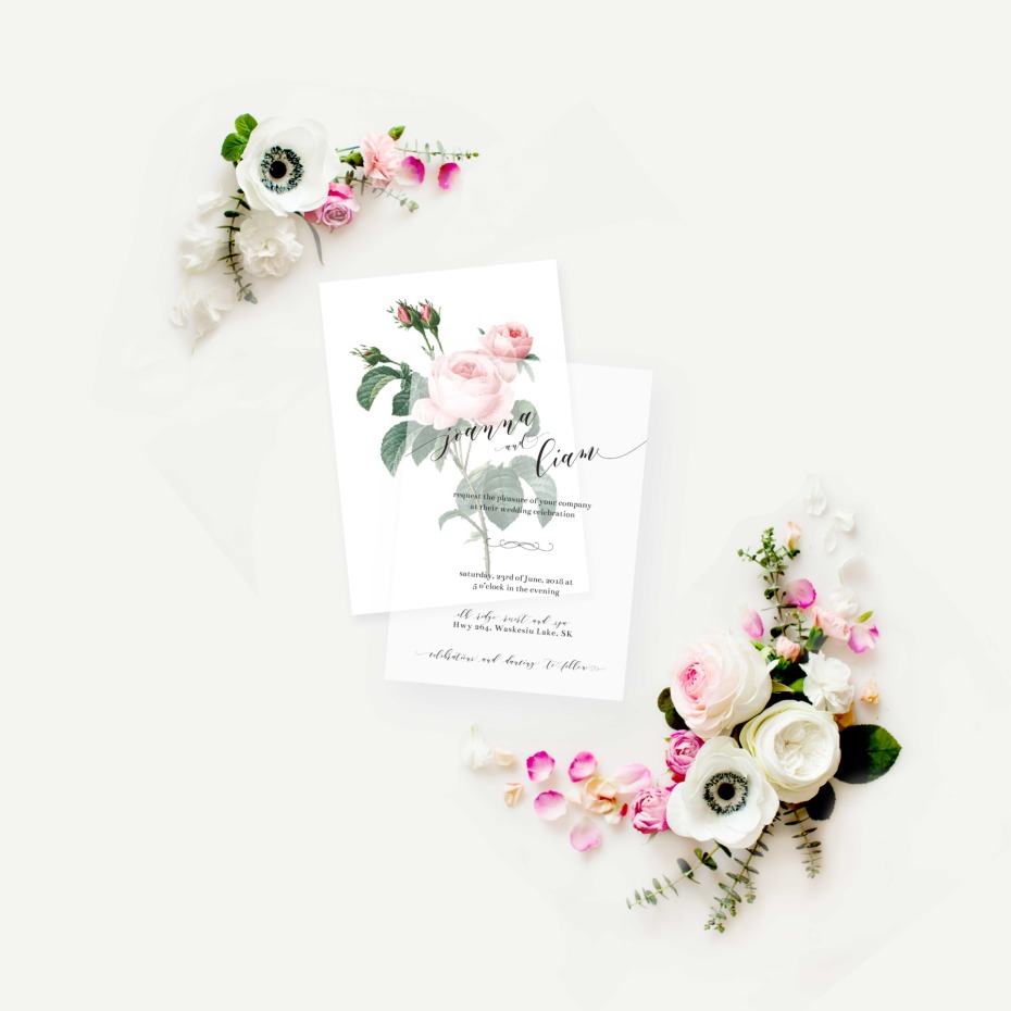 Custom invitation from Thistle and Lace