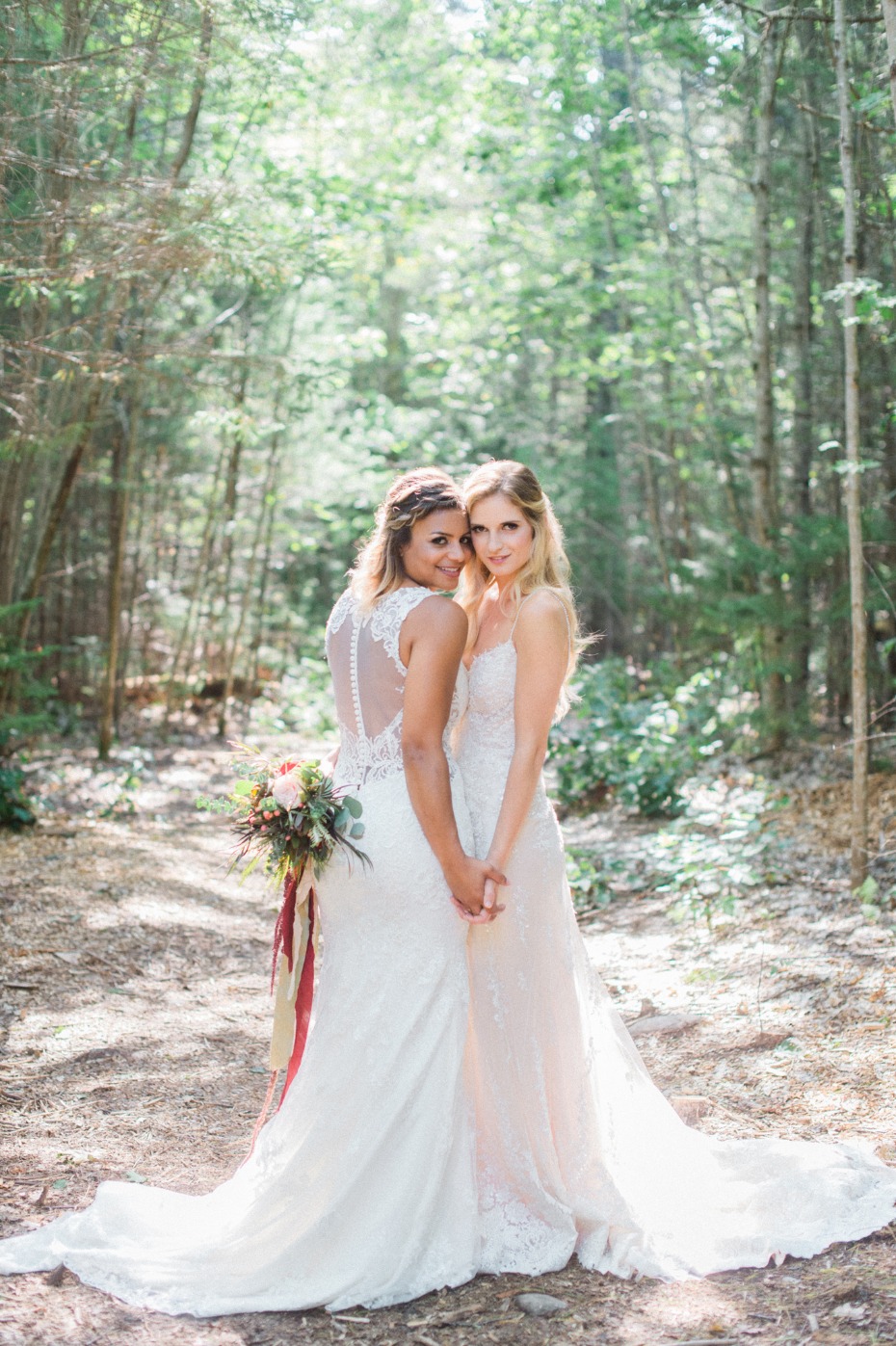 Wild woodsy same-sex wedding ideas
