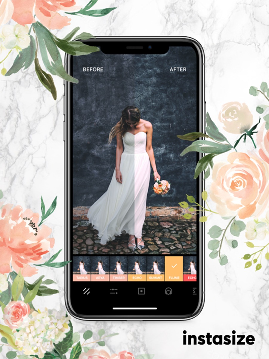 Editing Wedding Day Photos In A Snap With The Instasize App