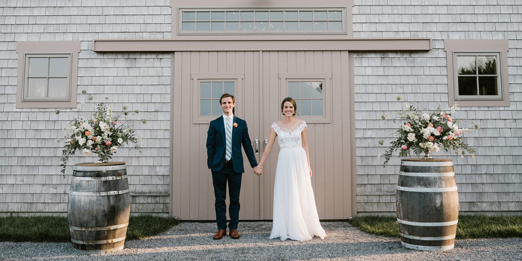 Elegant Blue and White Summer Chic Wedding at Beech Hill Barn