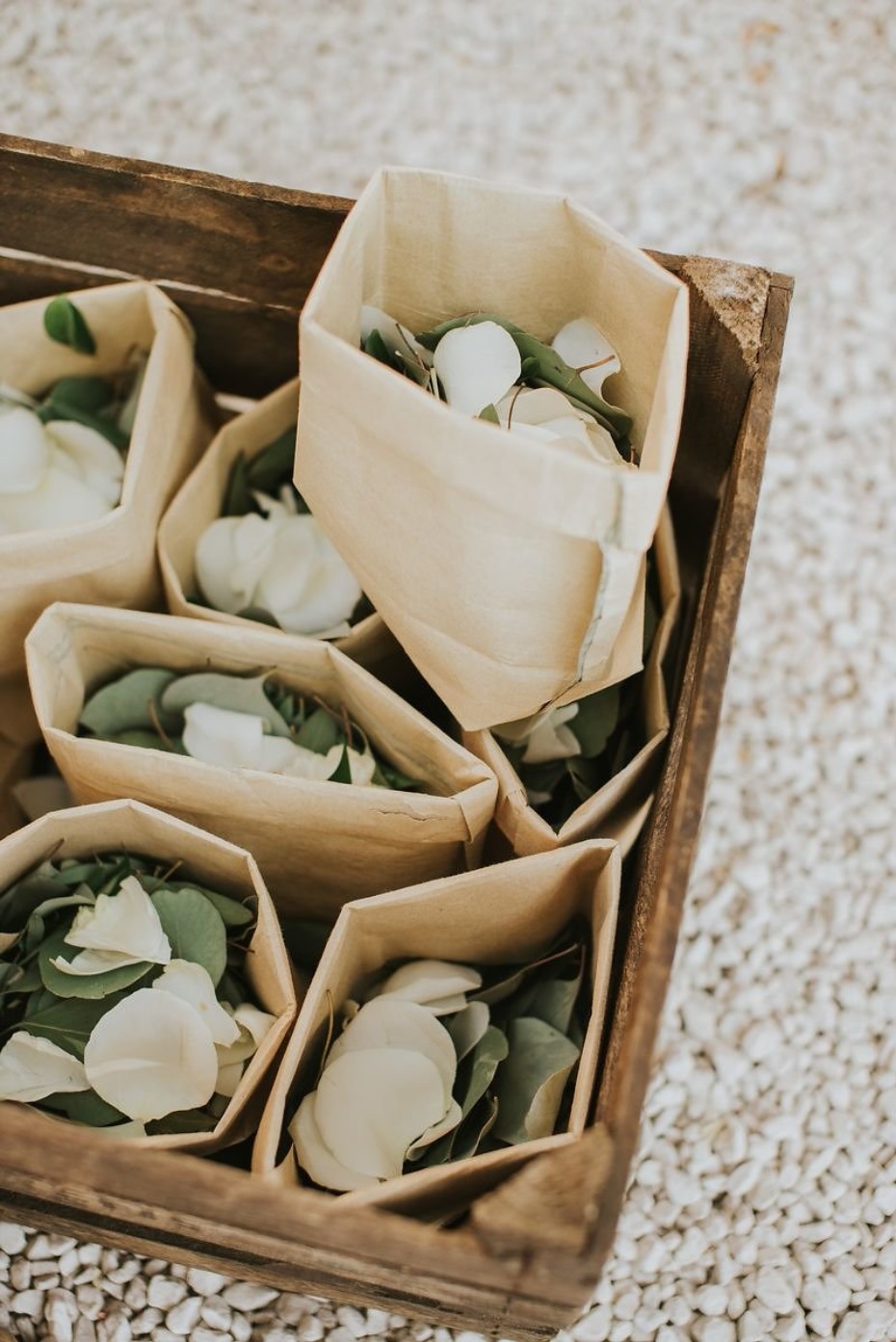 eucalyptus wedding confetti