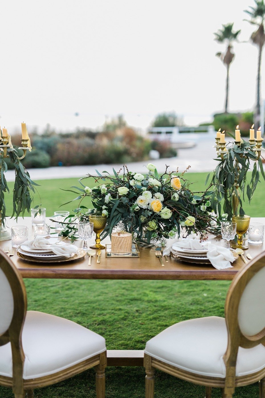 formal wedding table