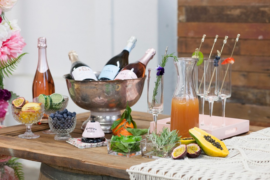 build your own mimosa bar