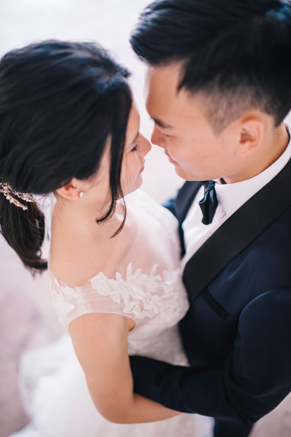 bride and groom wedding portraits