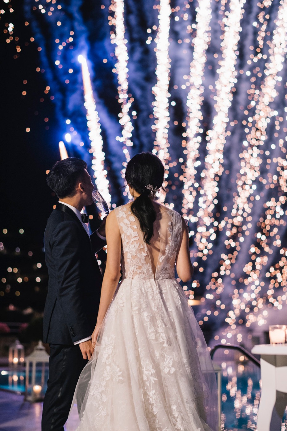 wedding fireworks