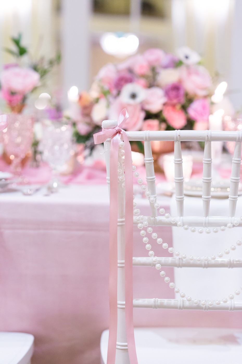 glamorous wedding table decor