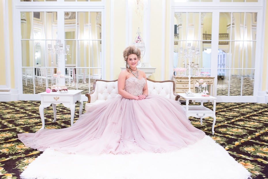 Marie Antoinette themed wedding dress