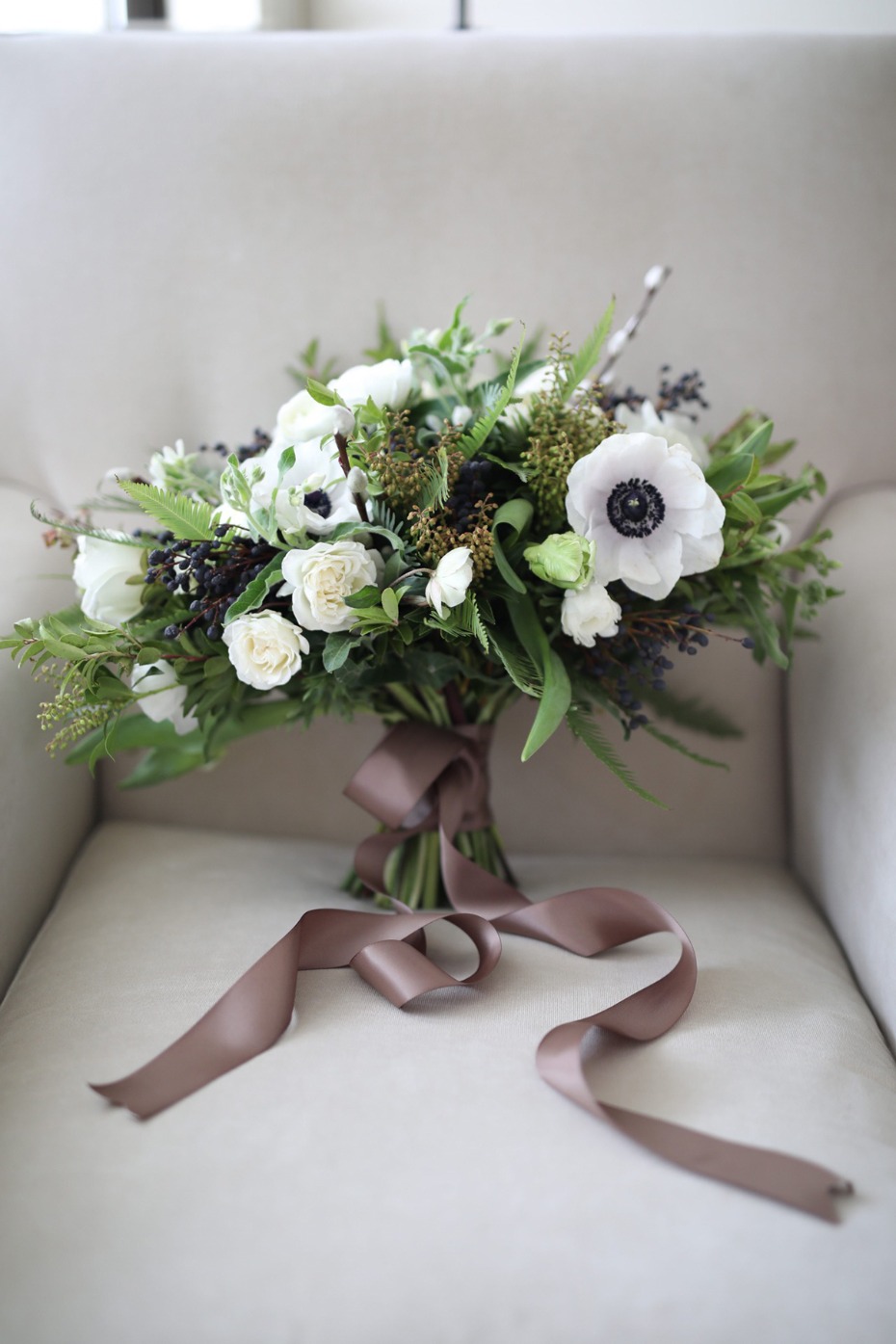 white wedding bouquet