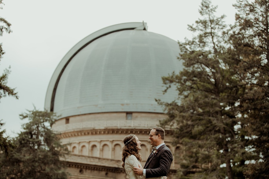 wedding at the observatory