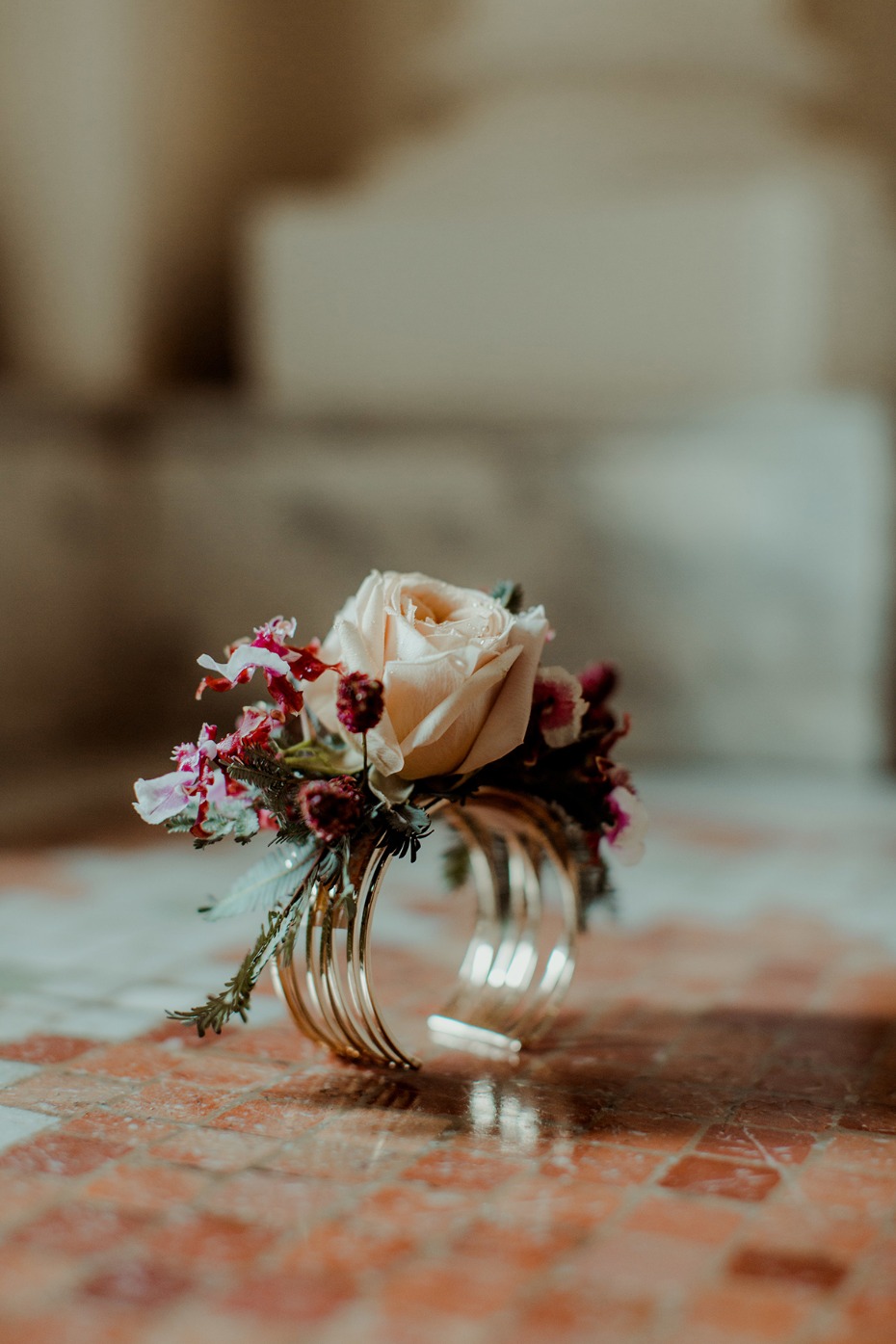 wedding corsage for the bride