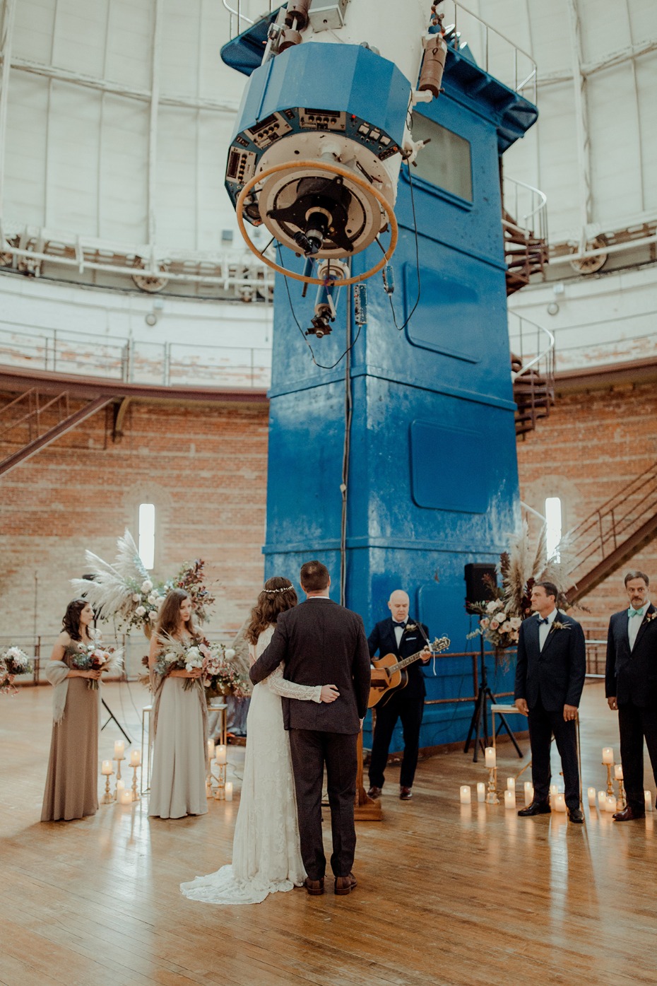 wedding at an observatory