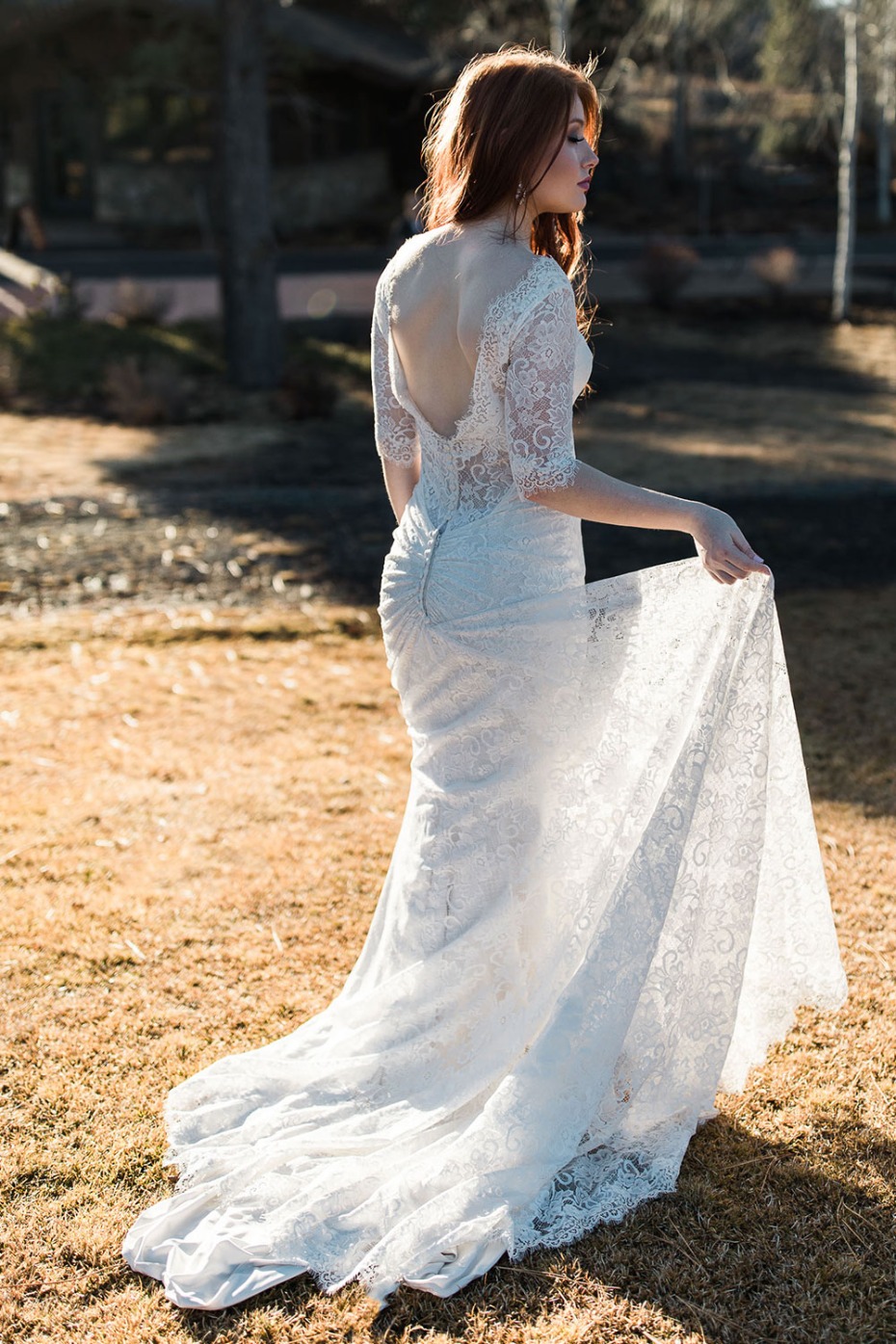 lace Maggie Sottero wedding gown