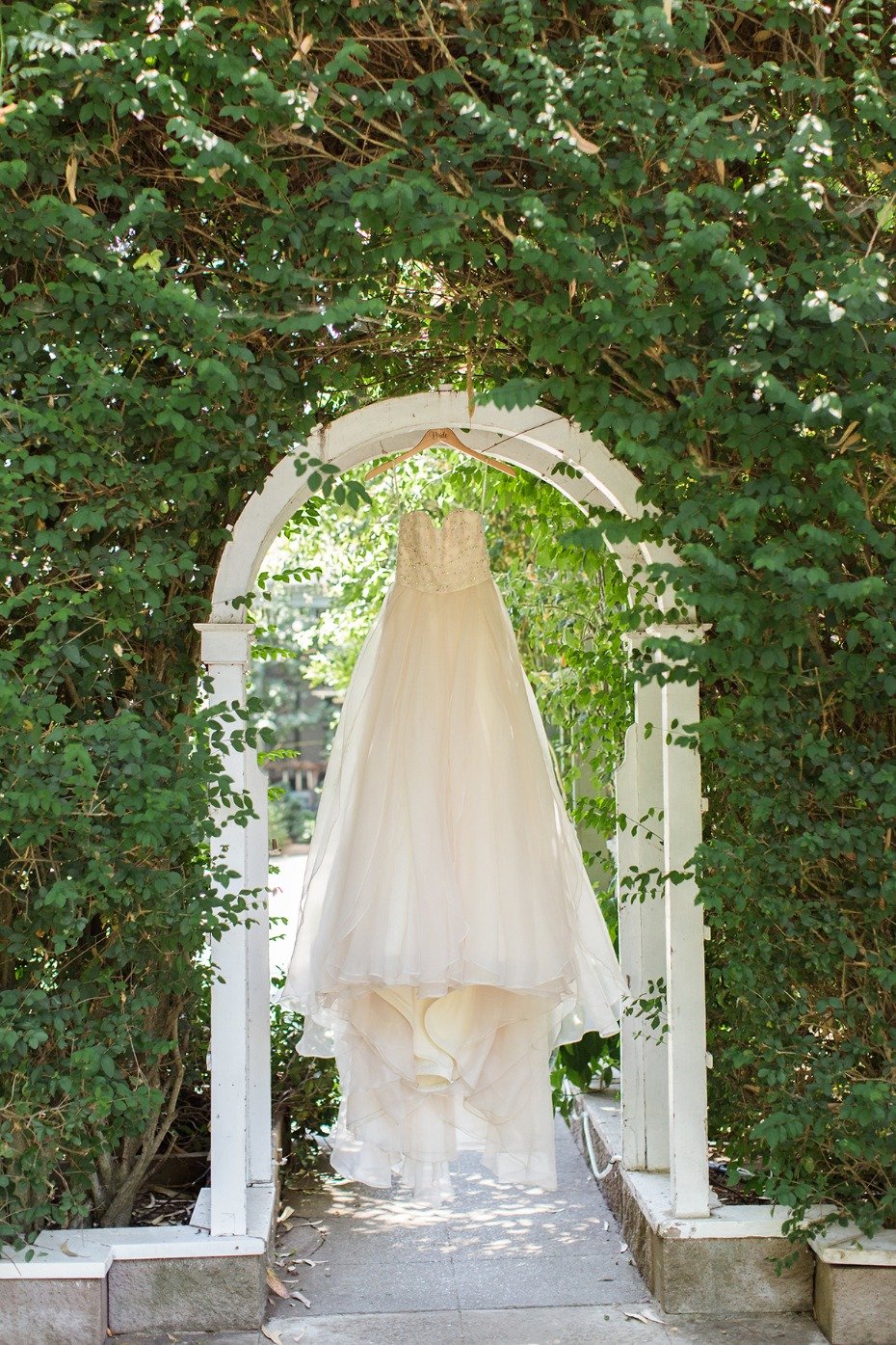 wedding dress from Jim Hjelm