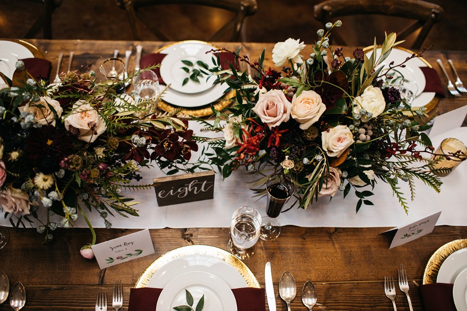 rustic chic late fall wedding day