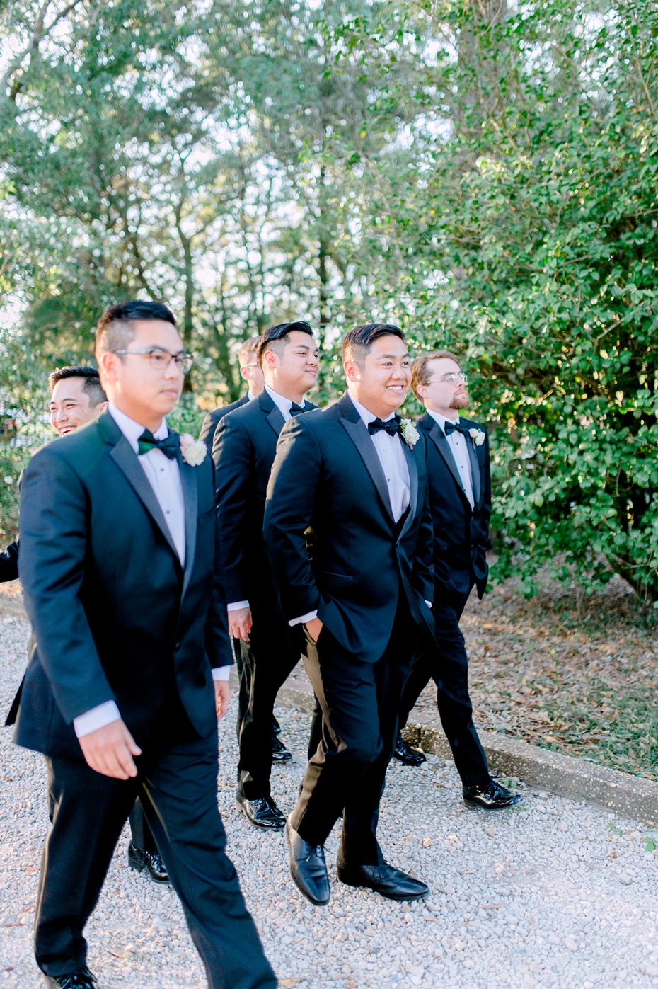 formal wedding style for the groom and his men