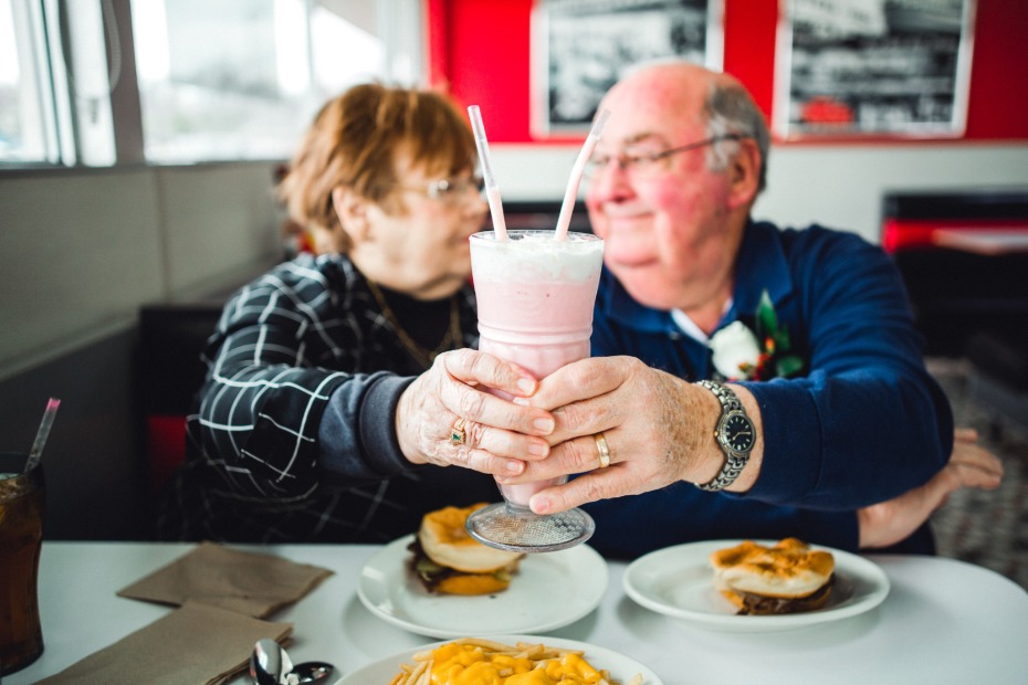 Couple Celebrates 55 Years Married at Steak 'N Shake