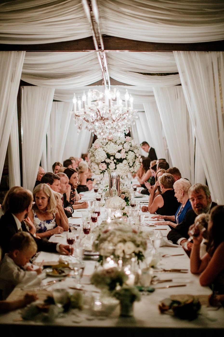 formal family style dining