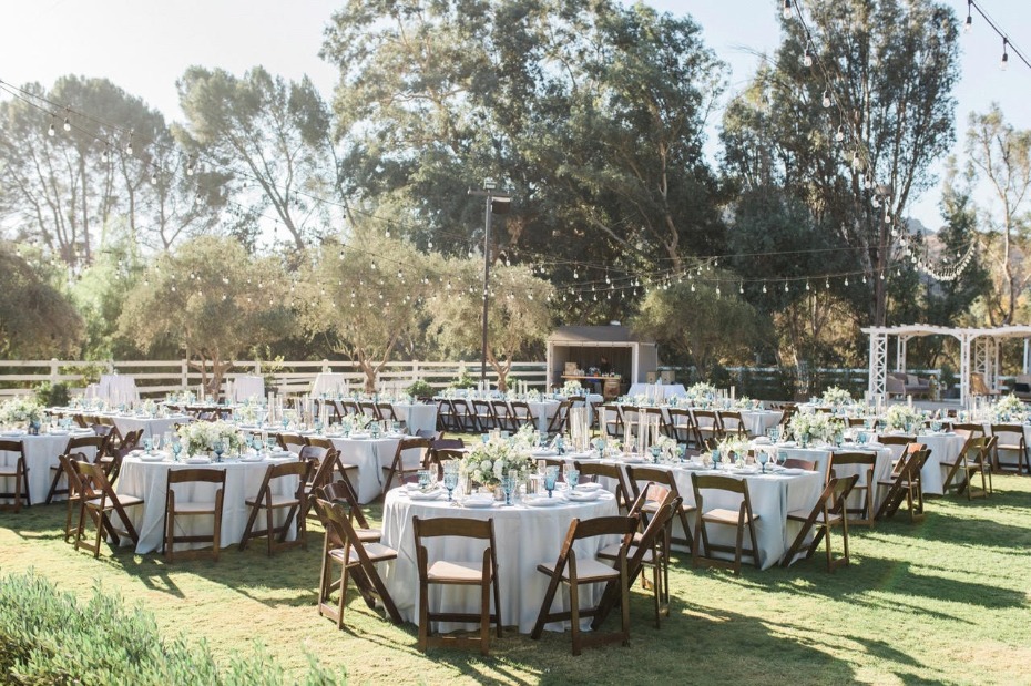 wedding reception at Brookview Ranch