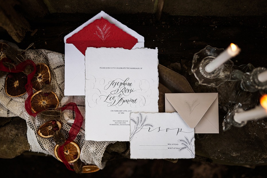 recycled wedding invite
