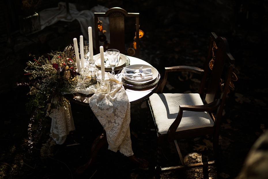 vintage wedding table