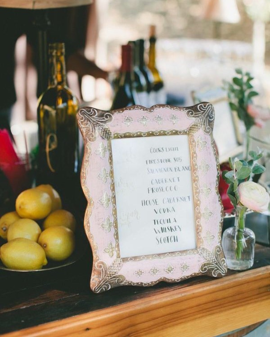 Wedding Bar Photo by One Love Photography