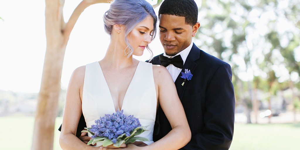 Modern Blue Lavender Garden Wedding Ideas