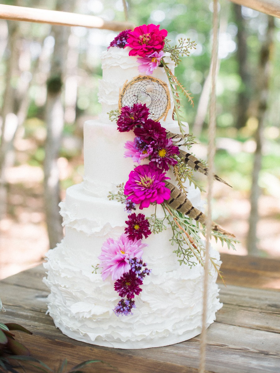 Woodsy Bohemian Summer Wedding Ideas in Maine