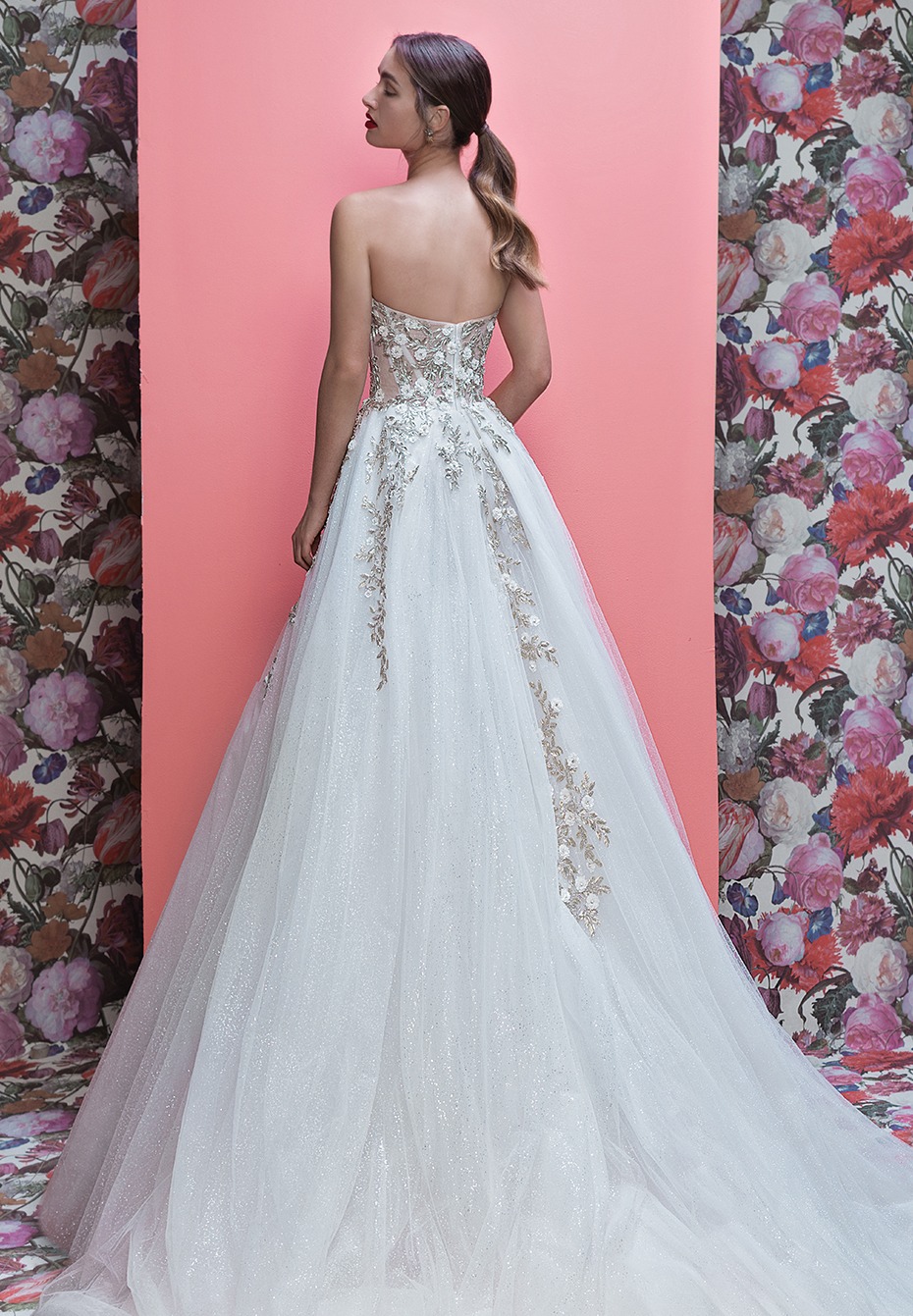 Silver and white wedding ball gown - The Aelin by Galia Lahav
