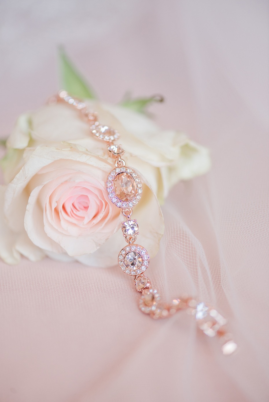 rose gold and diamond bracelet