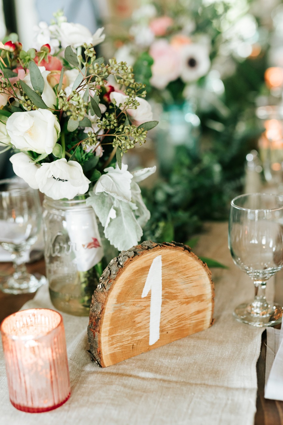rustic chic wedding table number
