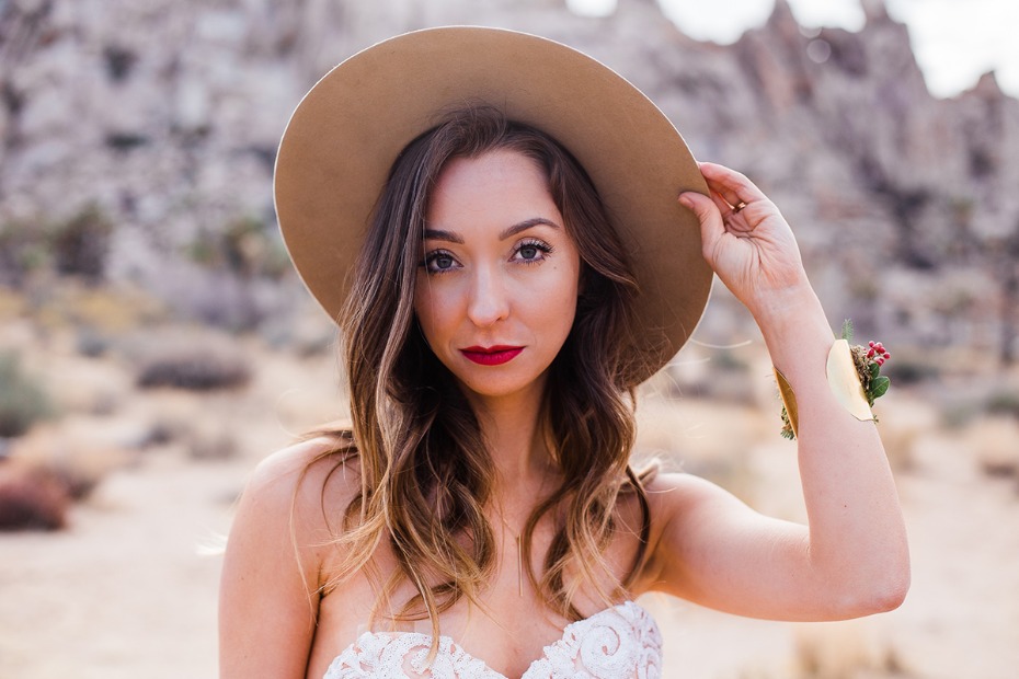 hipster meets boho bridal style