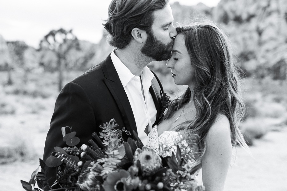 sweet bride and groom photo