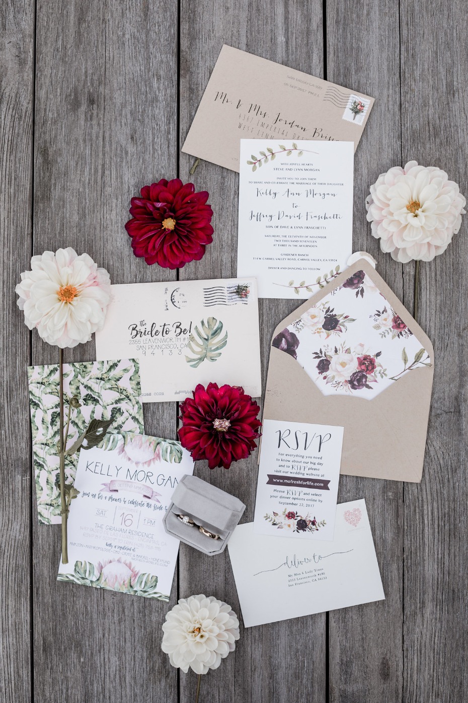 Set the tone for your wedding with your invites!